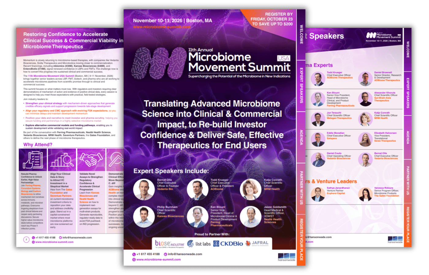 11th Microbiome Movement USA Summit 2026 - Brochure Preview