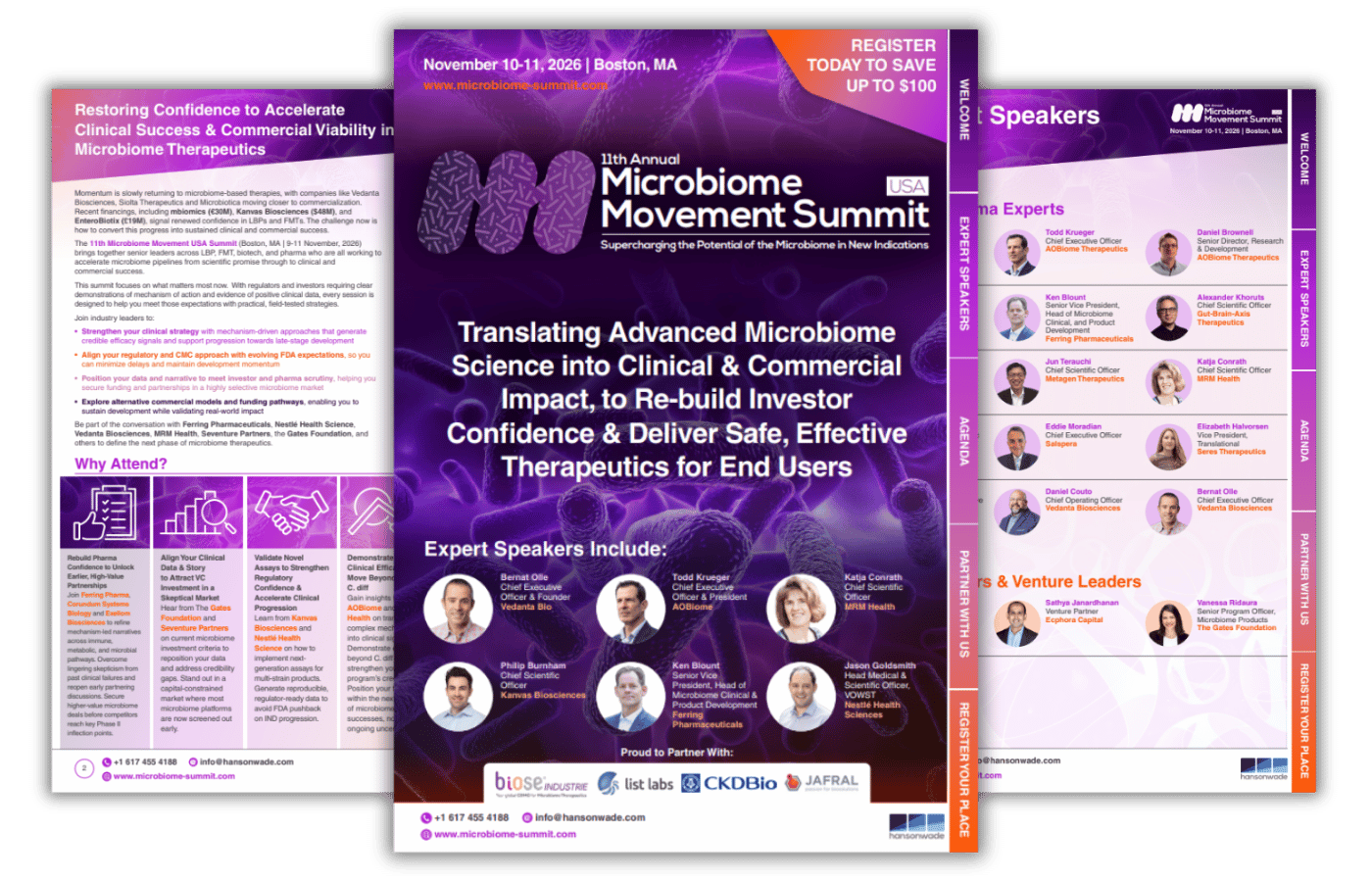 11th Microbiome Movement USA Summit 2026 - Brochure Preview