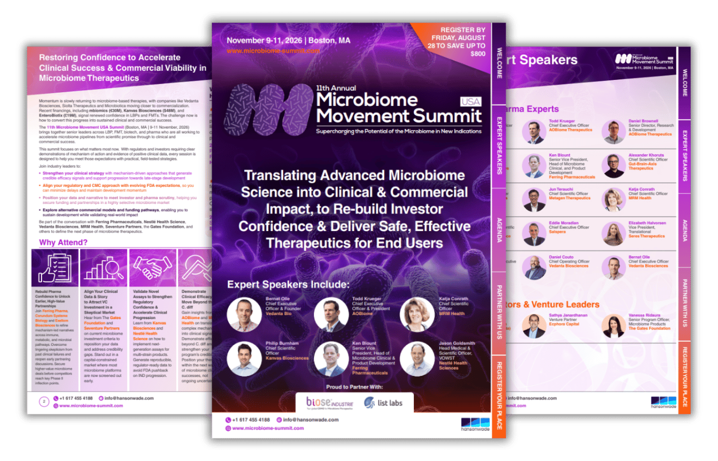 11th Microbiome Movement USA Summit 2026 - Brochure Preview