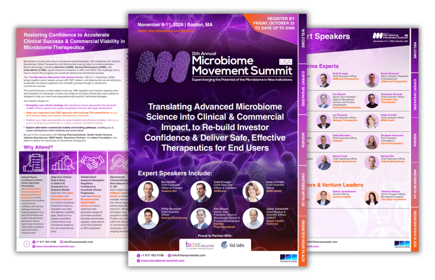 11th Microbiome Movement USA Summit 2026 - Brochure Preview